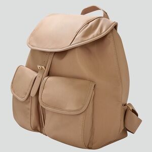 Year of Ours Tan Backpack with Dual Front Pockets